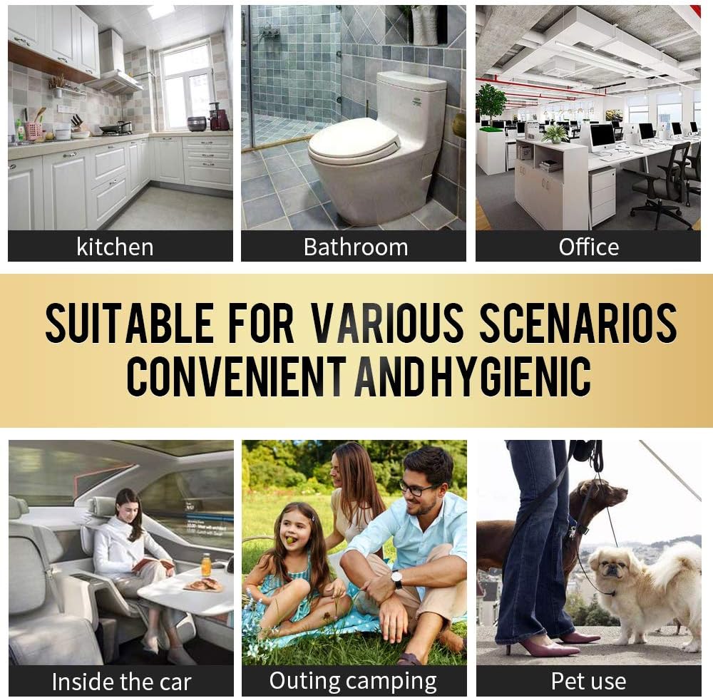 Small Trash Bags 240 Count Garbage Bags Waste Basket Liners for Bathroom, Kitchen,Bedroom - Image 2