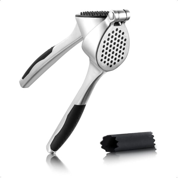 Premium Garlic Mincer with Ergonomic Grip Handle